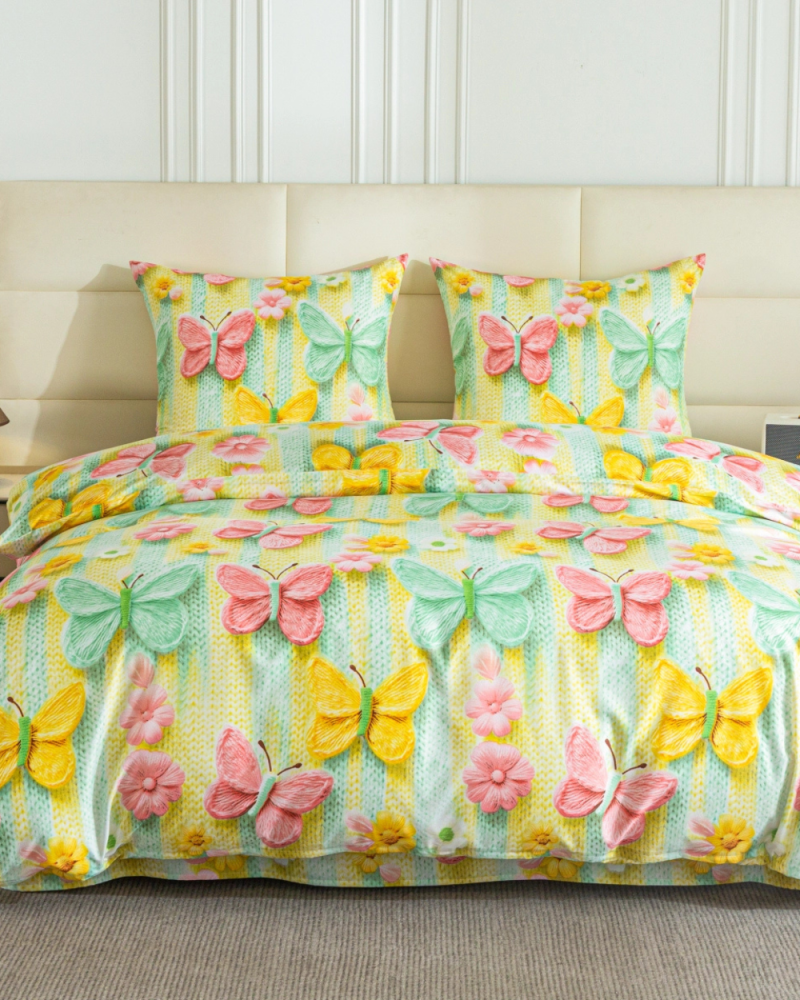 komplet_poscieli_160_200_motyle_kolorowe