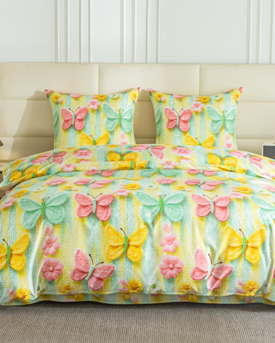 komplet_poscieli_160_200_motyle_kolorowe