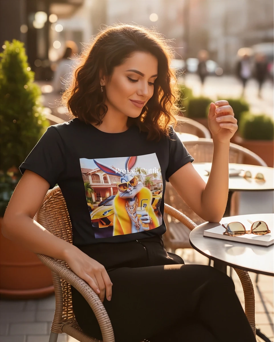 czarny-t-shirt-bugs-bunny