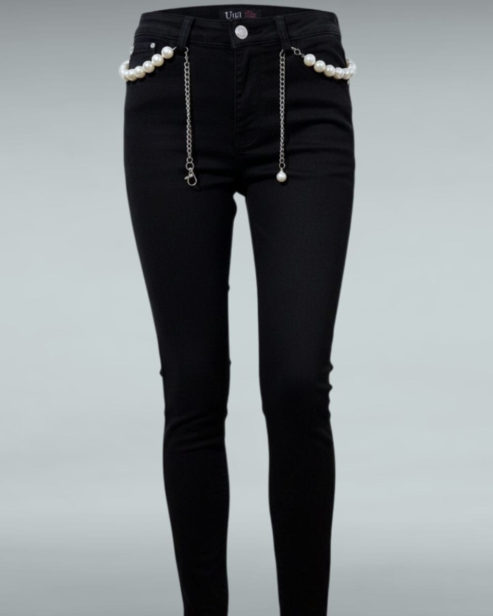 spodnie modelujące uiuj skinny fit z efektem -5kg