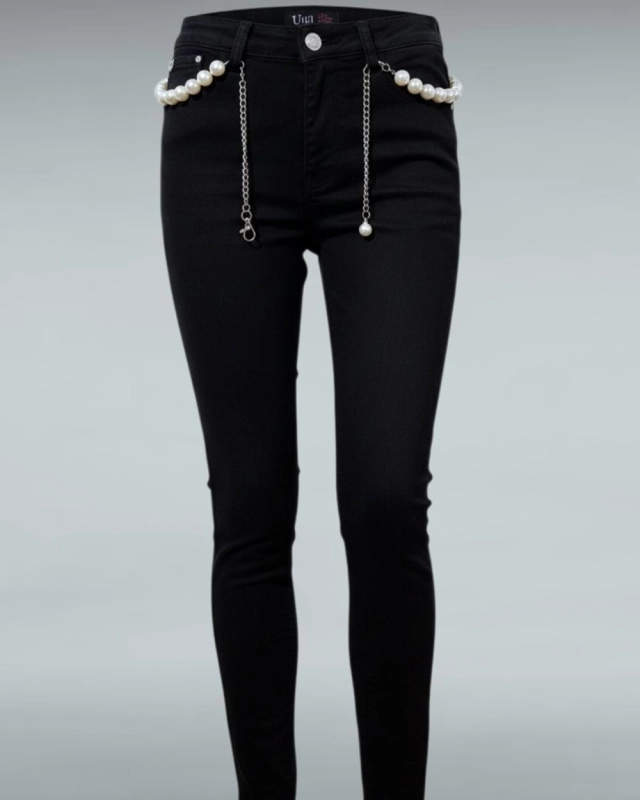 spodnie modelujące uiuj skinny fit z efektem -5kg